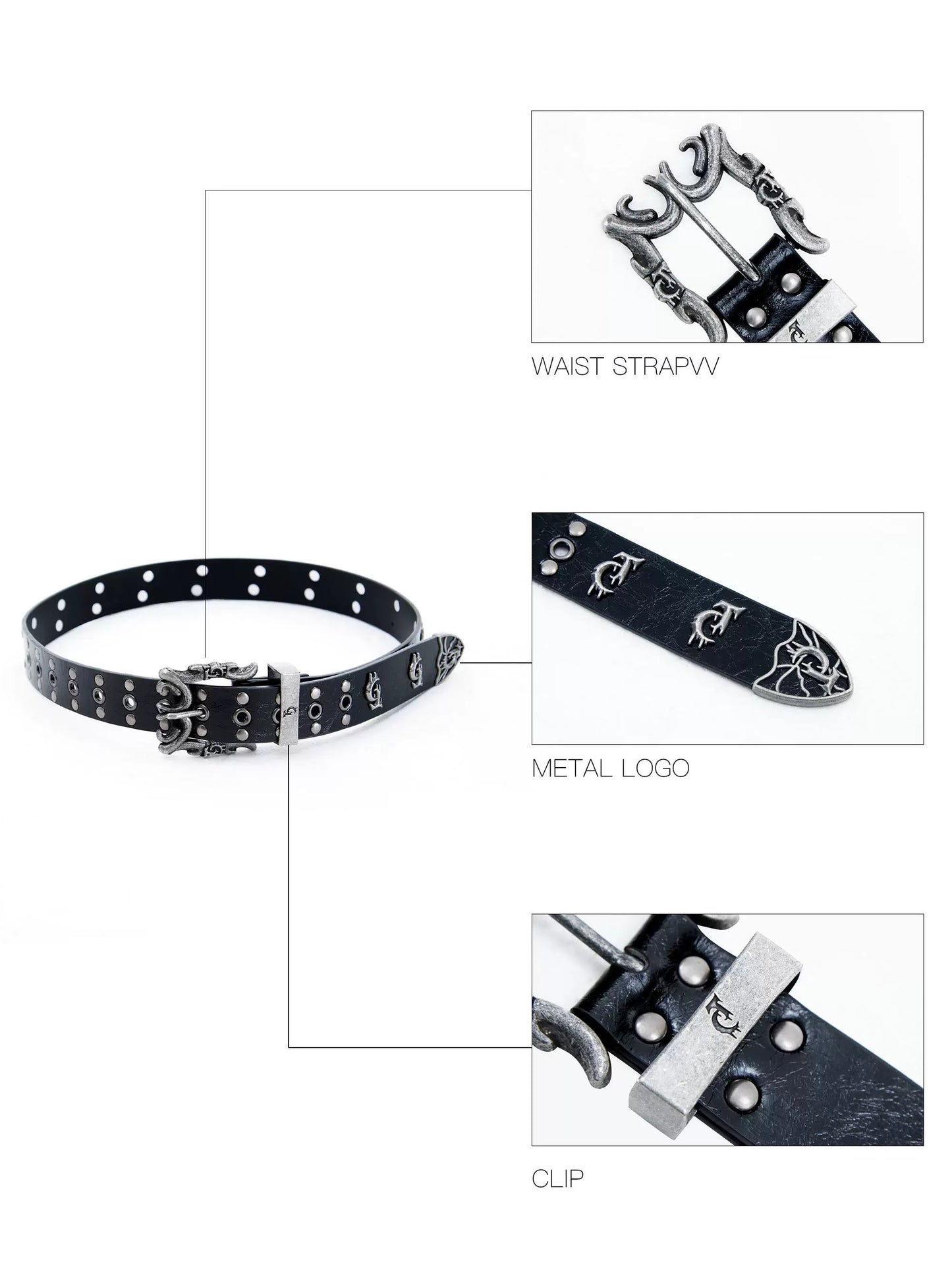 [ARGUE CULTURE] Black Logo Belt