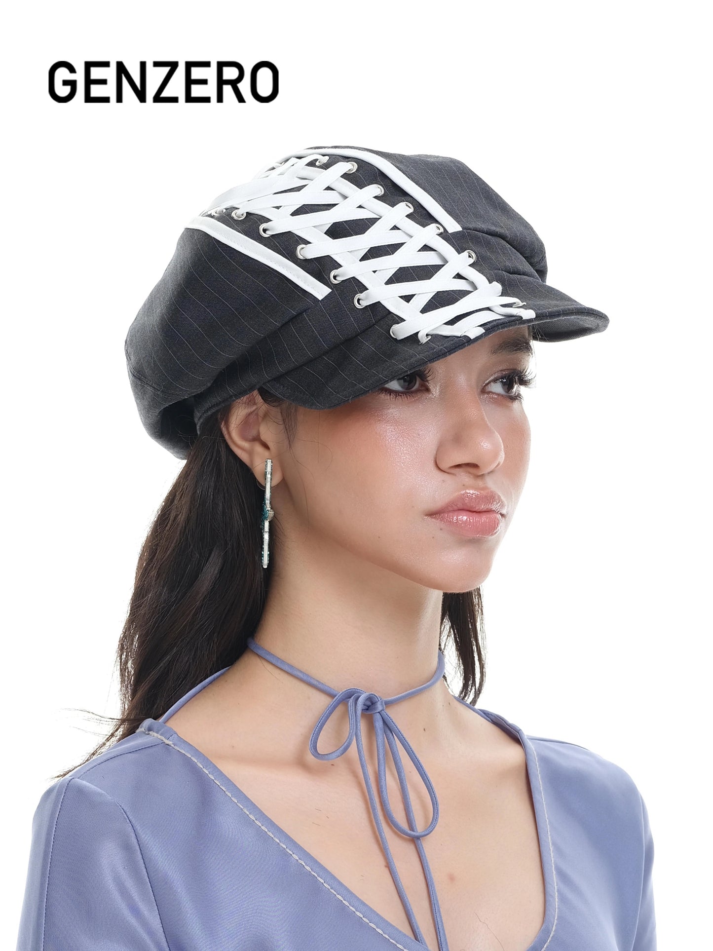 [GENZERO] Stripe Beret Hat (2 Colour Ways)