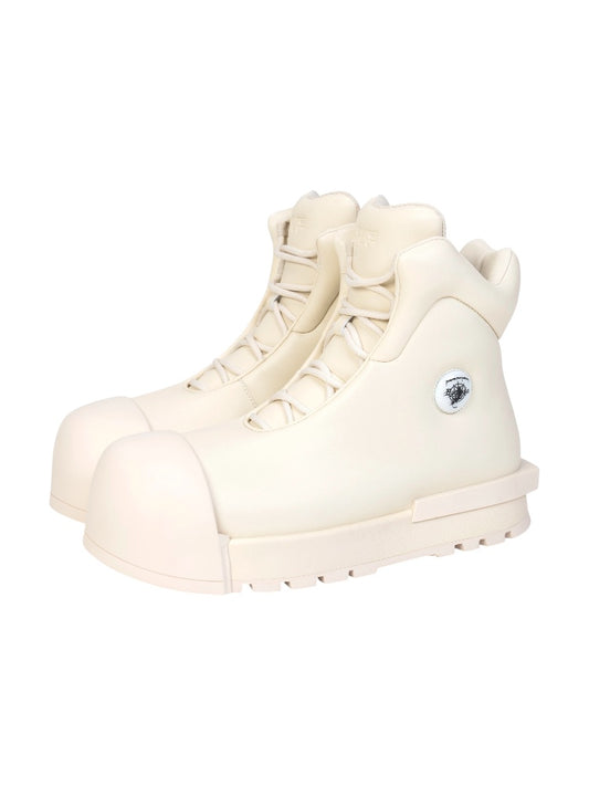 [FVVO × ROCKSTA] Thick Soled High Top Boots-White