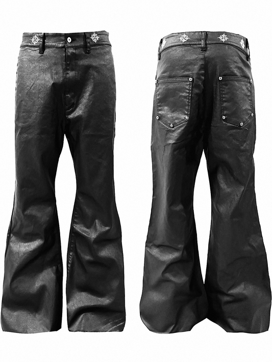 [DETW] 25SS Flared Brush Wax Coating Jeans
