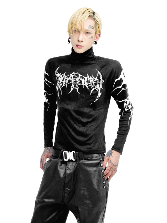 [DETW] 25SS Gothic Print Long Sleeve