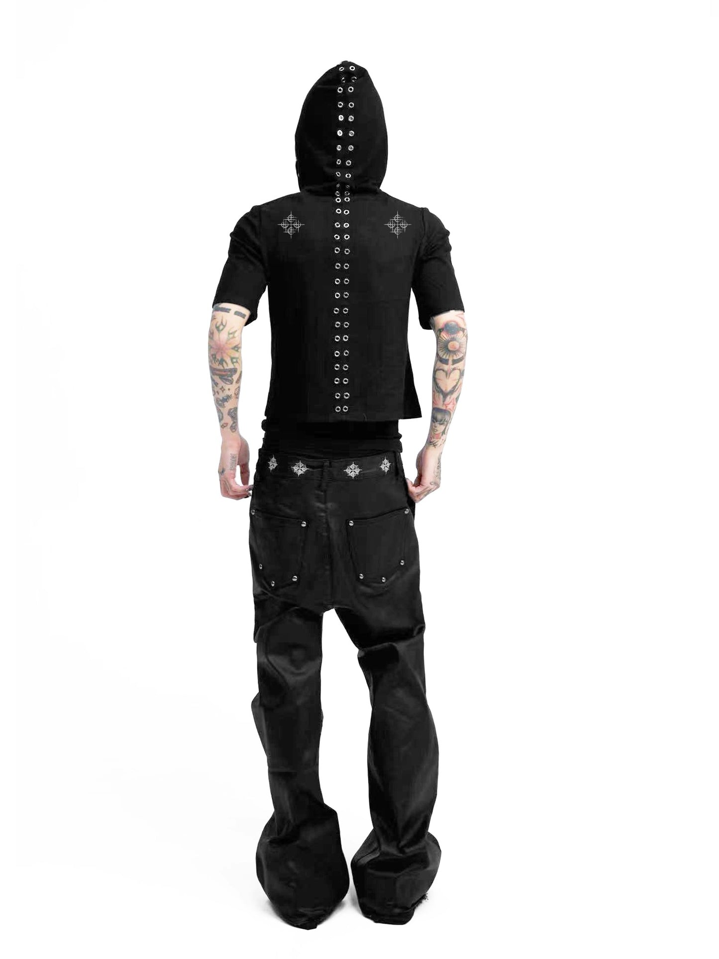 [DETW] 25SS Metal Button Hooded Tee