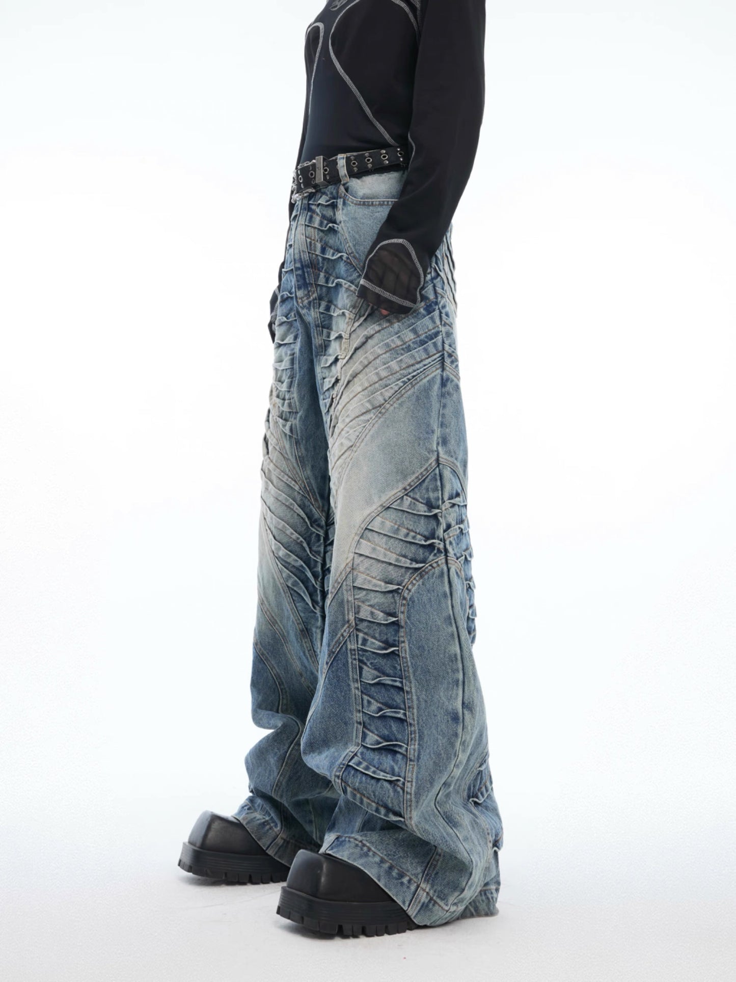 [ARGUE CULTURE] Skeleton Baggy Jeans