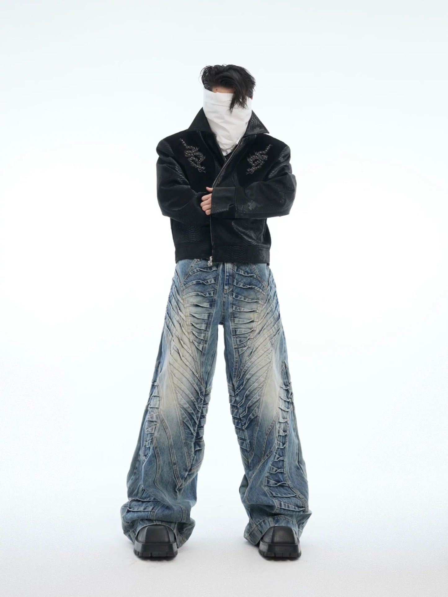 [ARGUE CULTURE] Skeleton Baggy Jeans