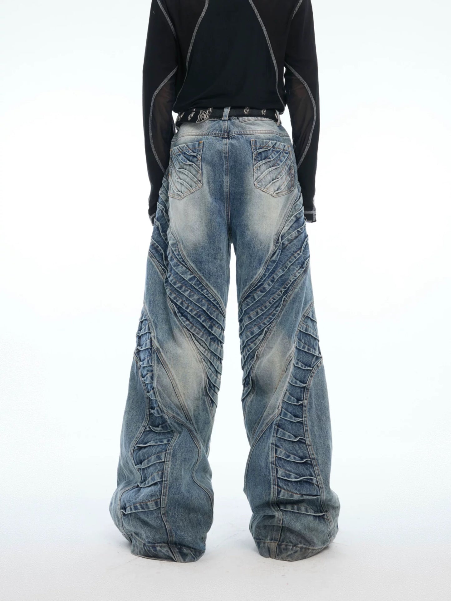 [ARGUE CULTURE] Skeleton Baggy Jeans