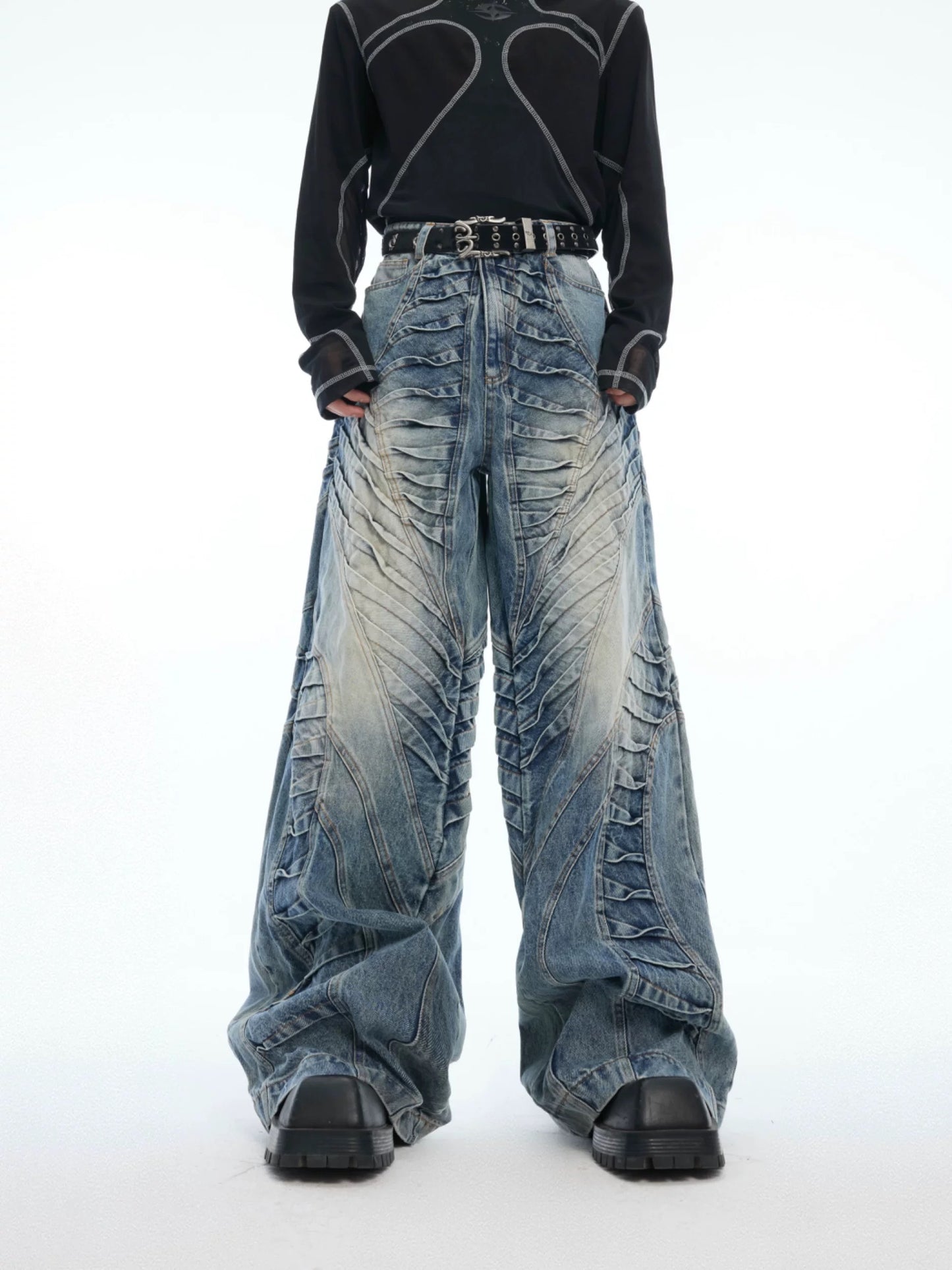 [ARGUE CULTURE] Skeleton Baggy Jeans