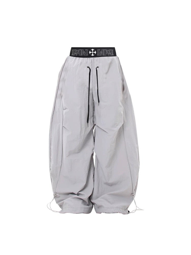 [PAIKI] Double Waist Baggy Pants