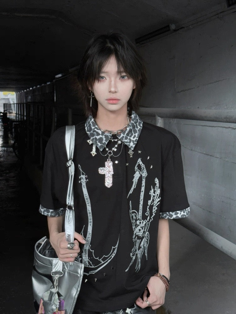 [PAIKI] 25SS Black Polo Tee