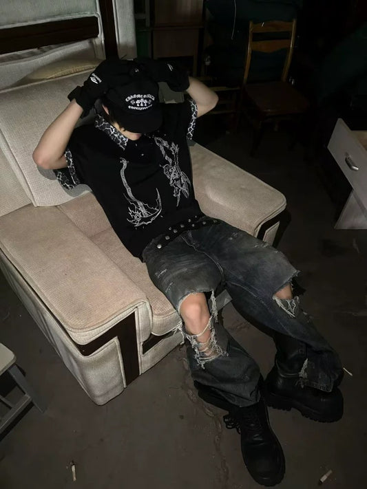 [PAIKI] 25SS Black Polo Tee