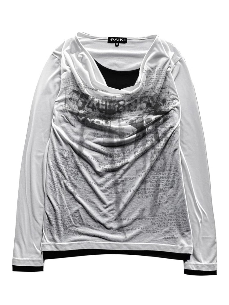 [PAIKI] 25AW Gothic Layered Long-Sleeve Tee