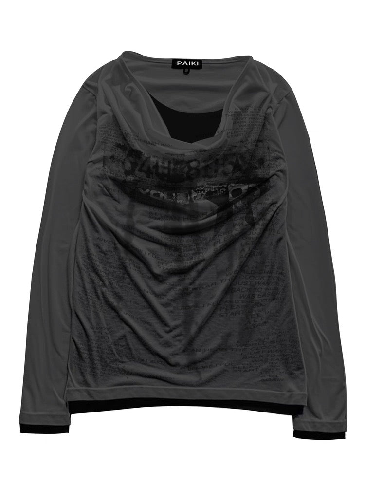 [PAIKI] 25AW Gothic Layered Long-Sleeve Tee