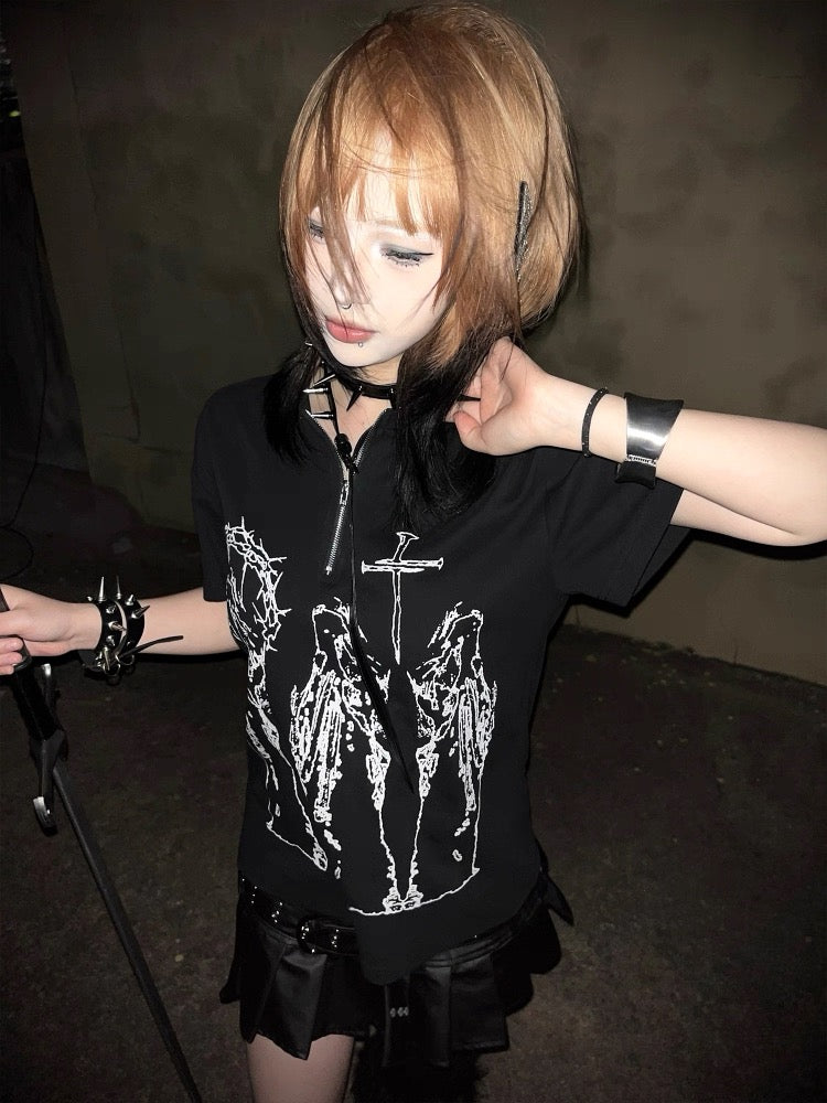 [PAIKI] Gothic Butterfly Tee