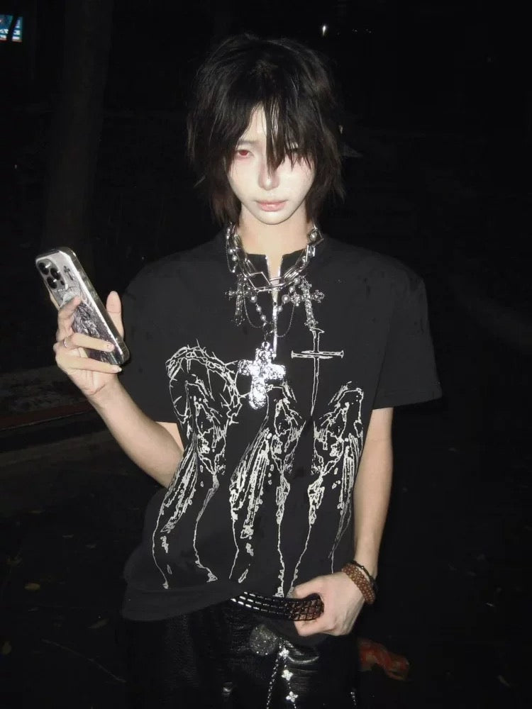 [PAIKI] Gothic Butterfly Tee
