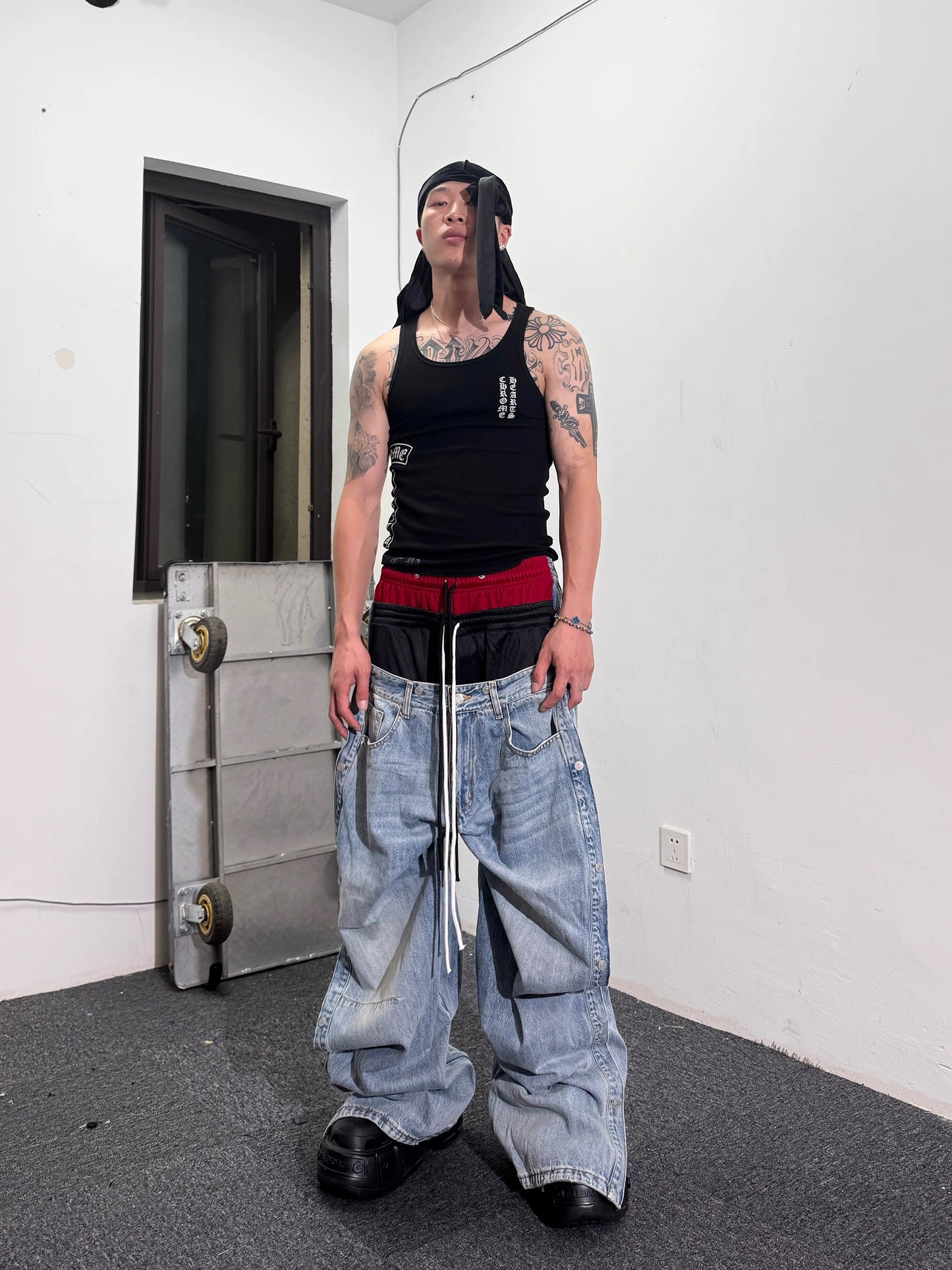 [RYE CHASIN] Tripled Waistband Jeans