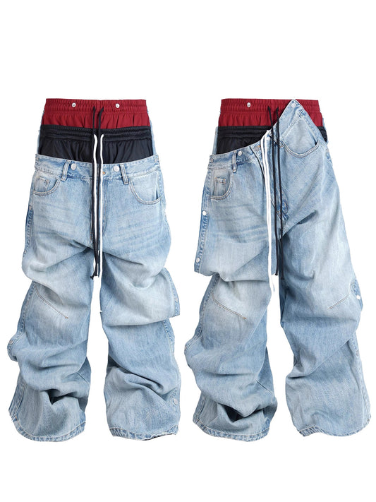 [RYE CHASIN] Tripled Waistband Jeans