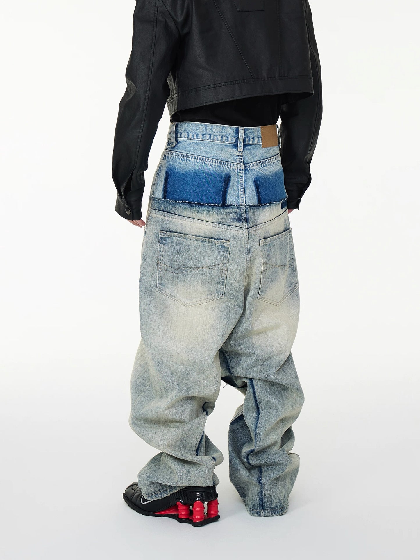 [ASTT Studio] Double Waist Baggy Jeans