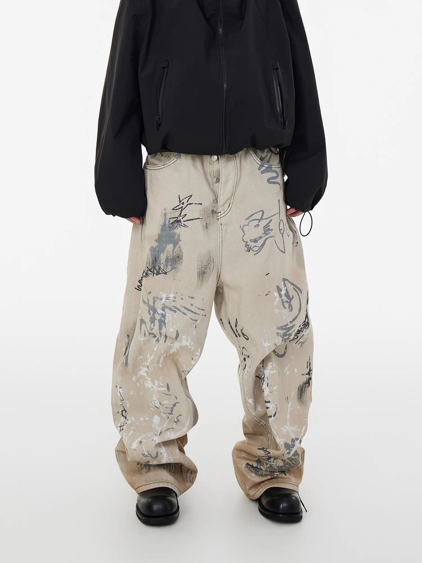 [ASTT Studio] 24SS Baggy Graffiti Jeans