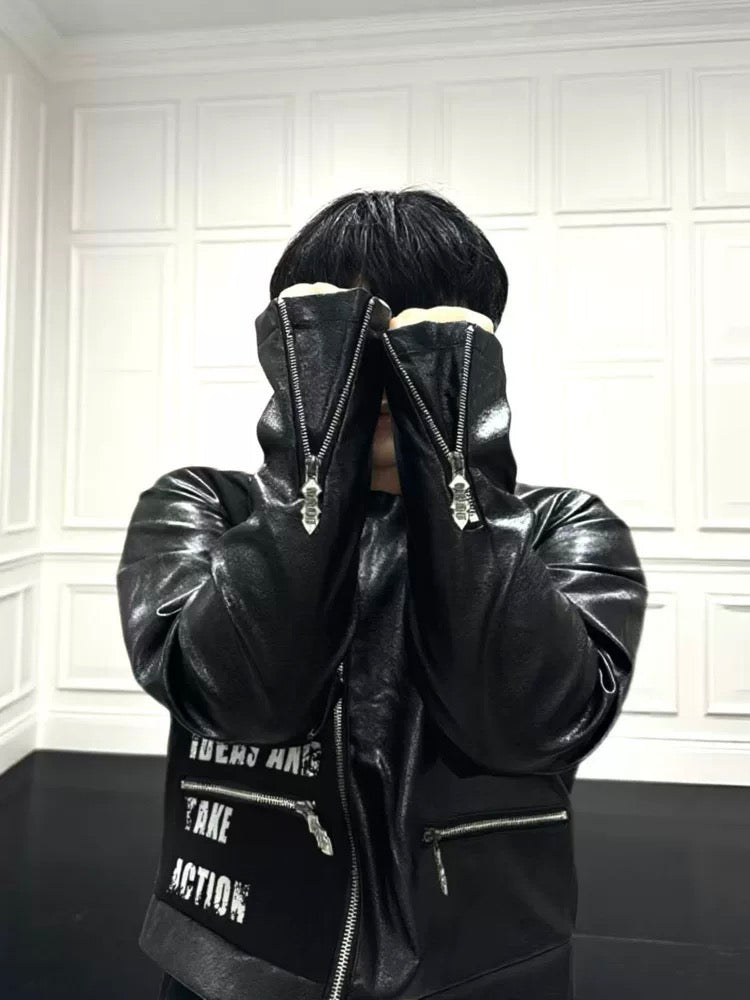 [DETW] 25AW American Dream Faux Leather Jacket