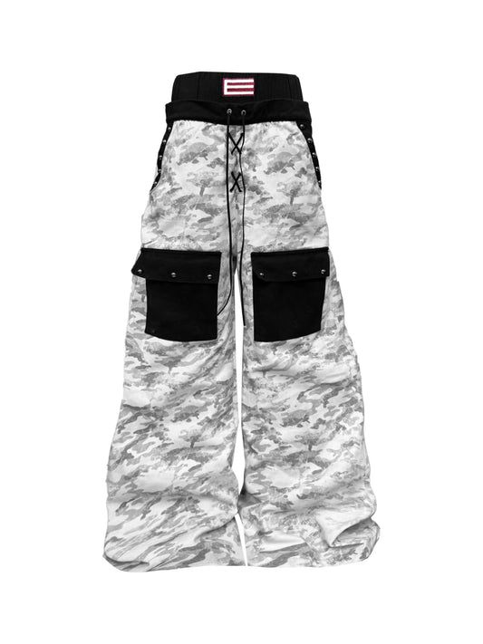 [DETW] 25AW White Camo Cargo Pants