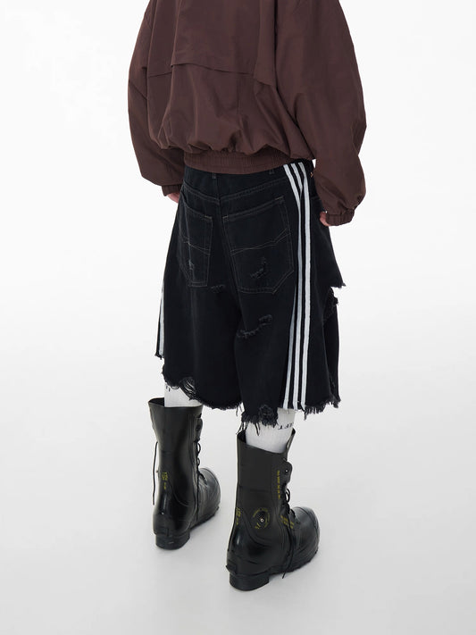 [ASTT Studio] Track Denim Shorts