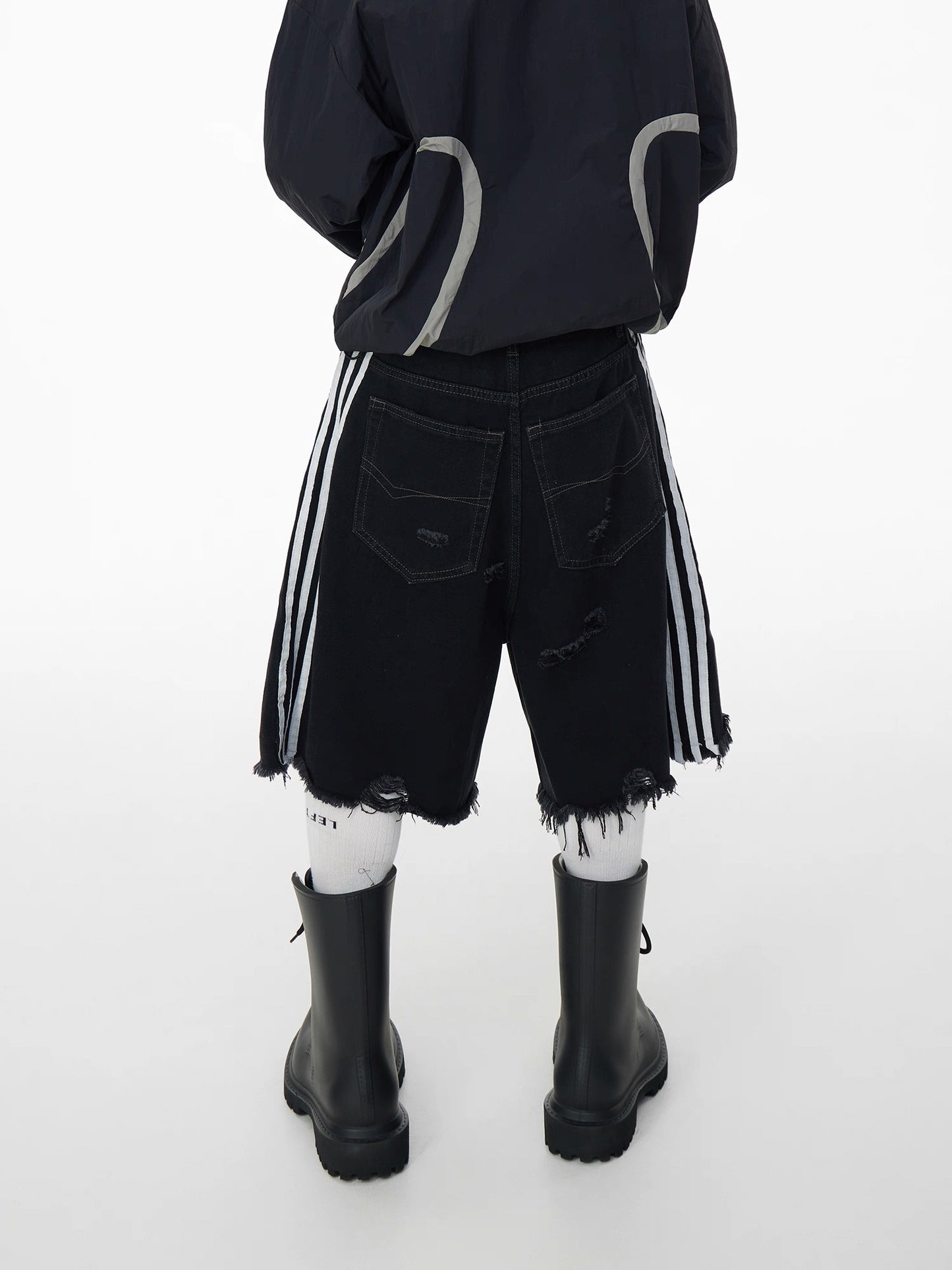 [ASTT Studio] Track Denim Shorts