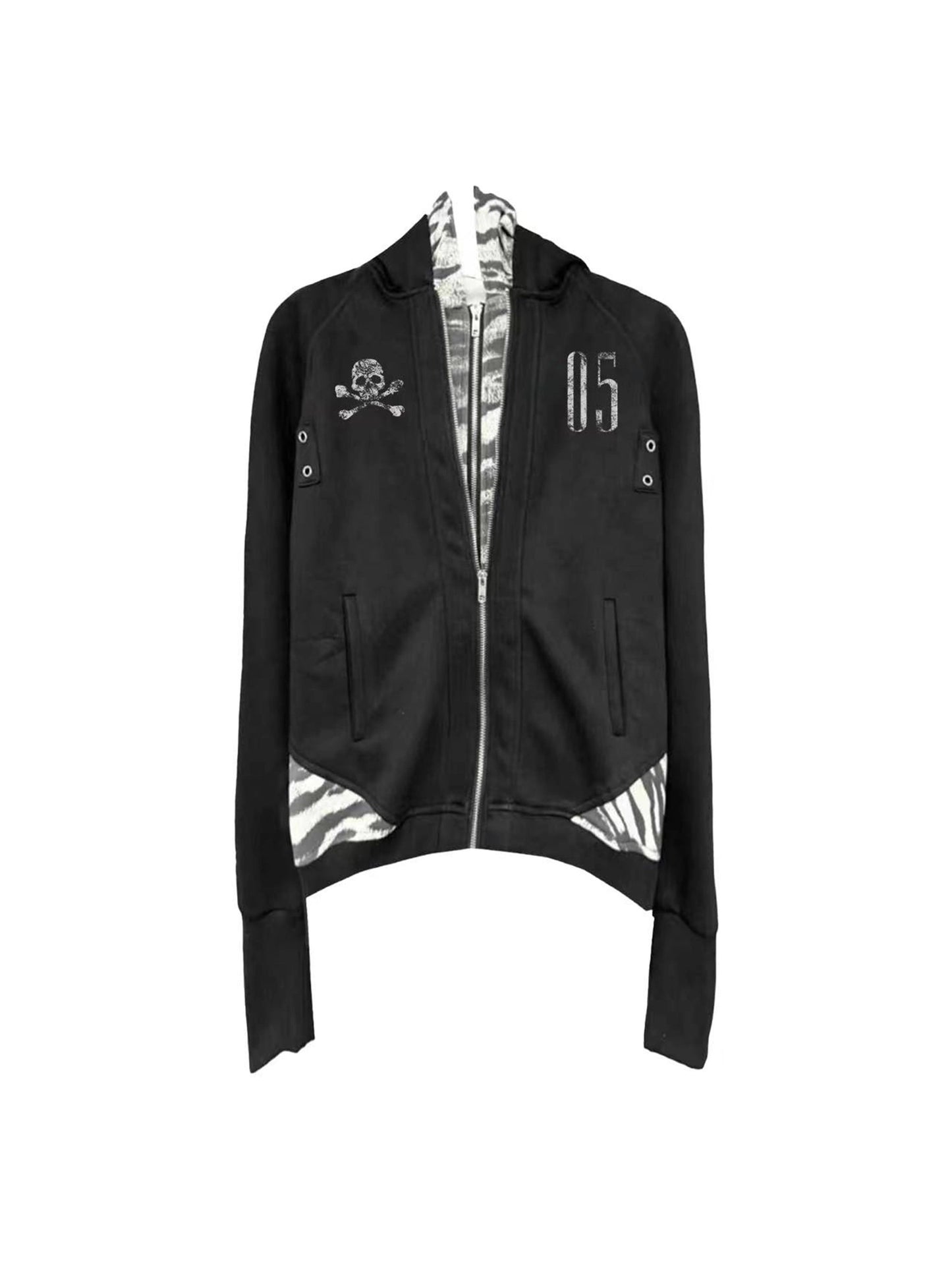 [DETW] 25AW Skull-Shaped Metal Buckle No.5 Hooded Jacket