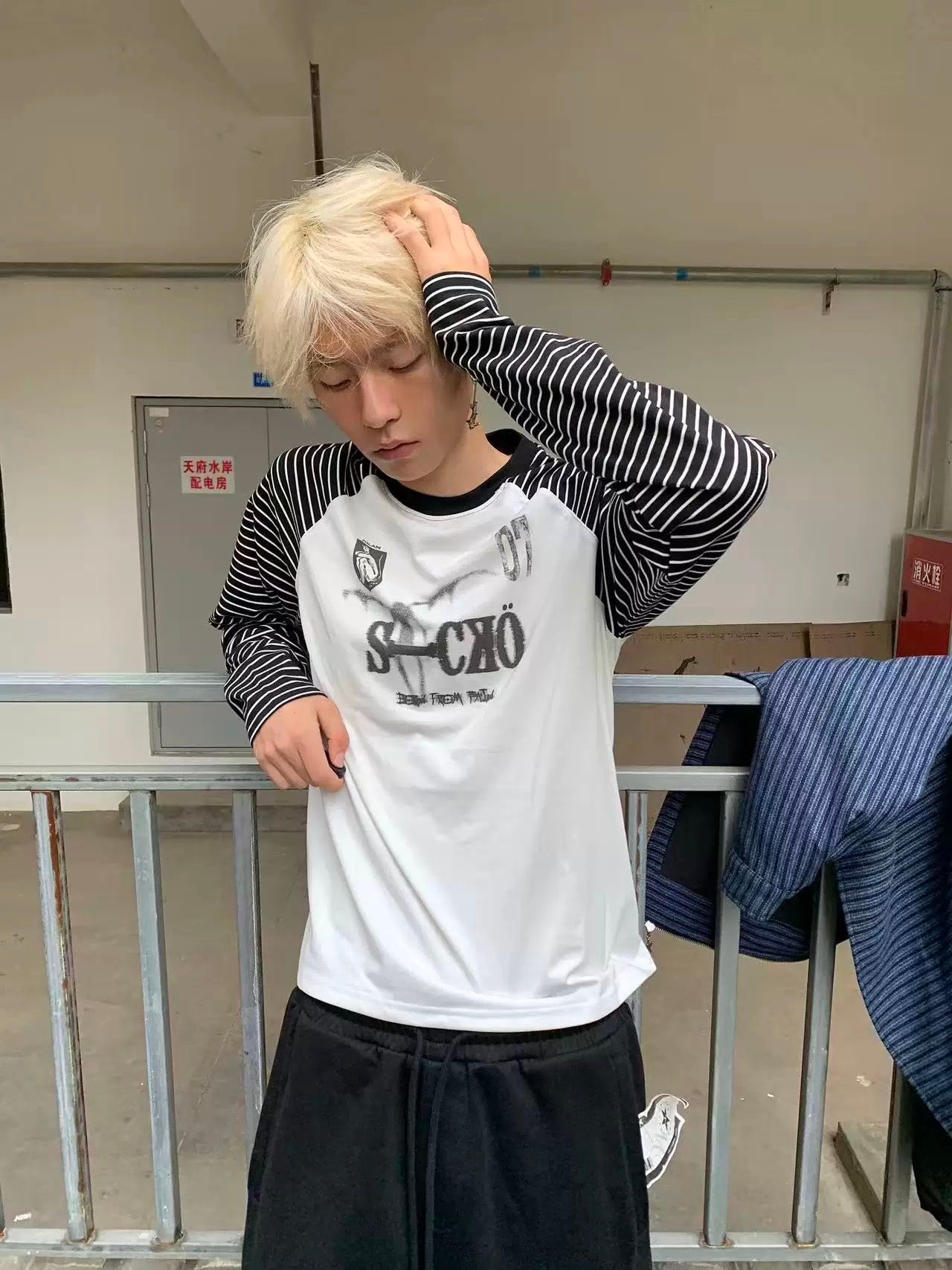 [DETW] 24AW Death Note Stripe Long Sleeve Shirt
