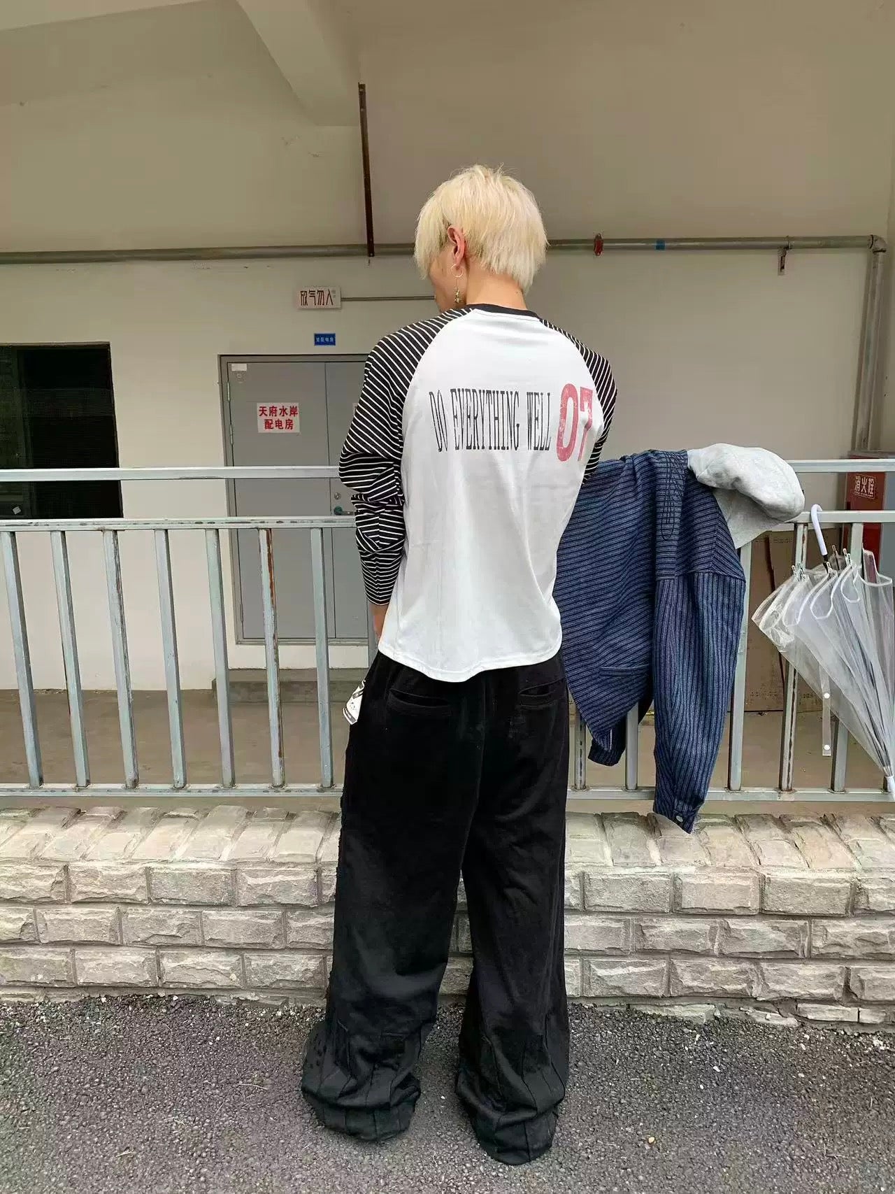 [DETW] 24AW Death Note Stripe Long Sleeve Shirt