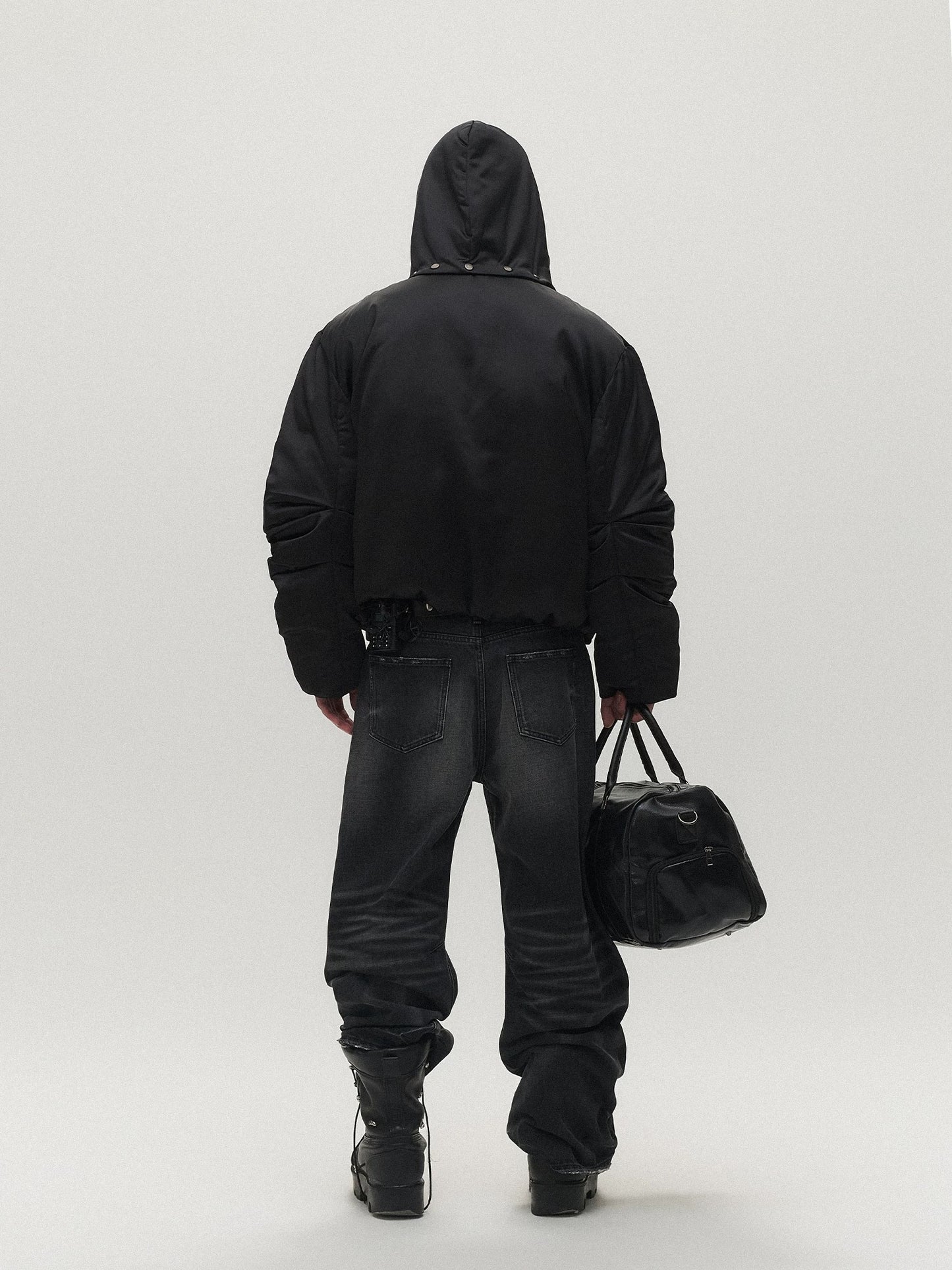 [SGWCULT] Detachable Oversized Hat Padded Jacket