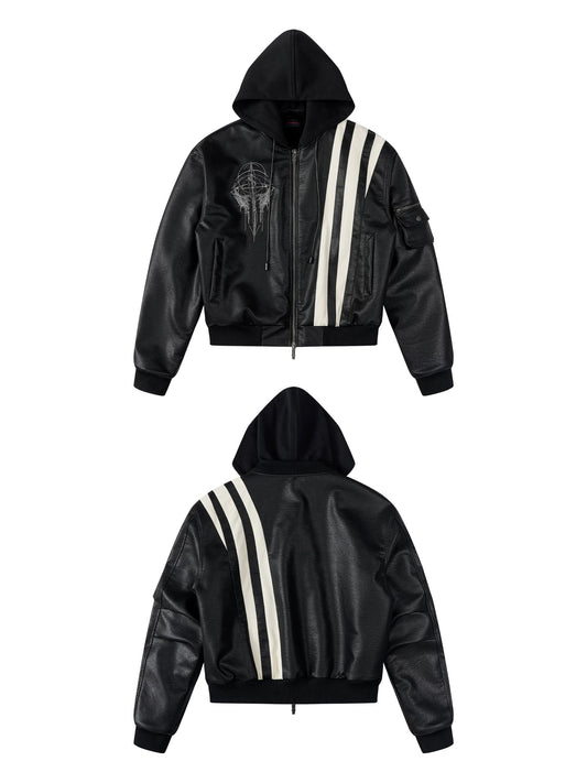 [SGWCULT] Church Faux Leather Jacket