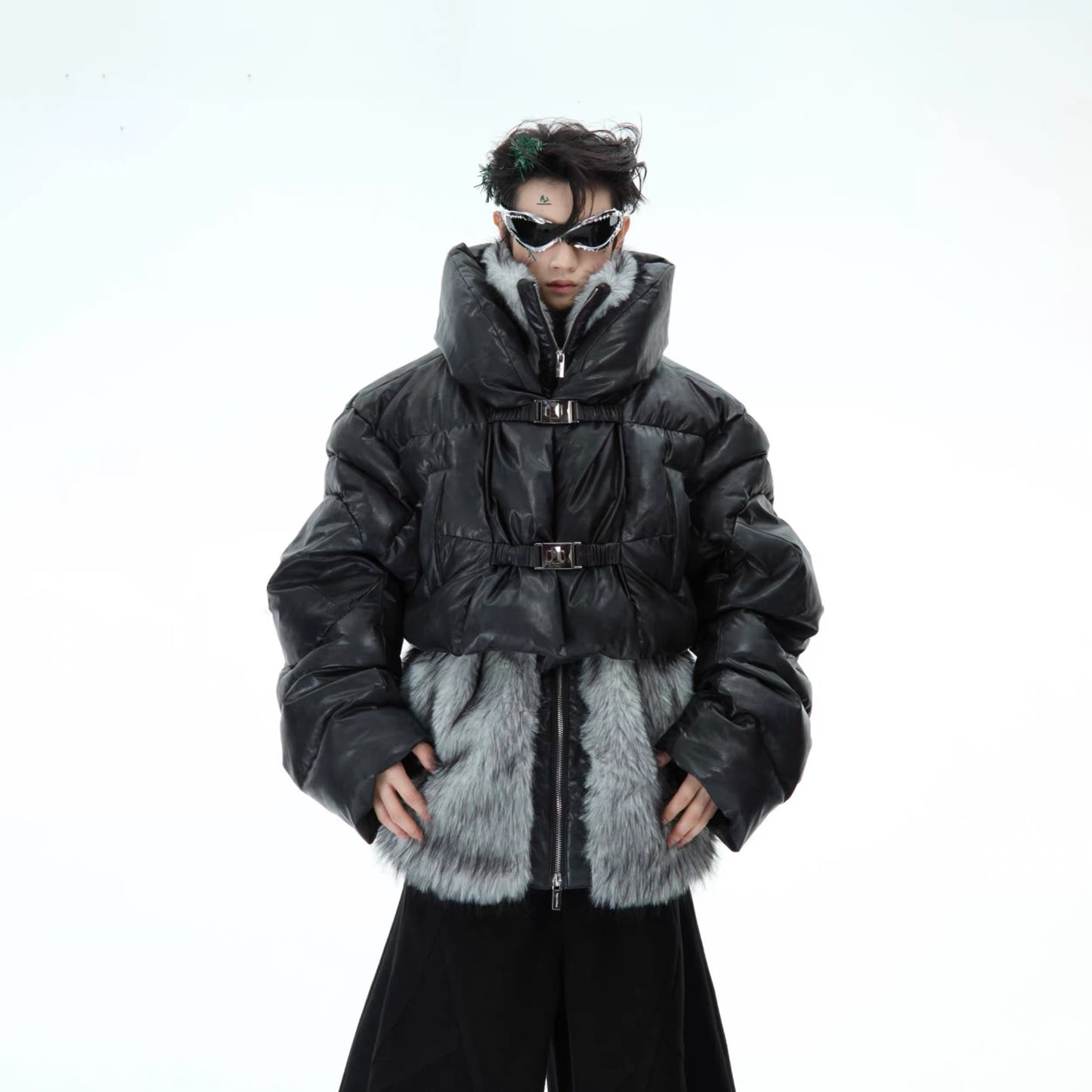 [ARGUE CULTURE] Deconstructed Two-Piece Fur Padded Jacket 2 colour ways