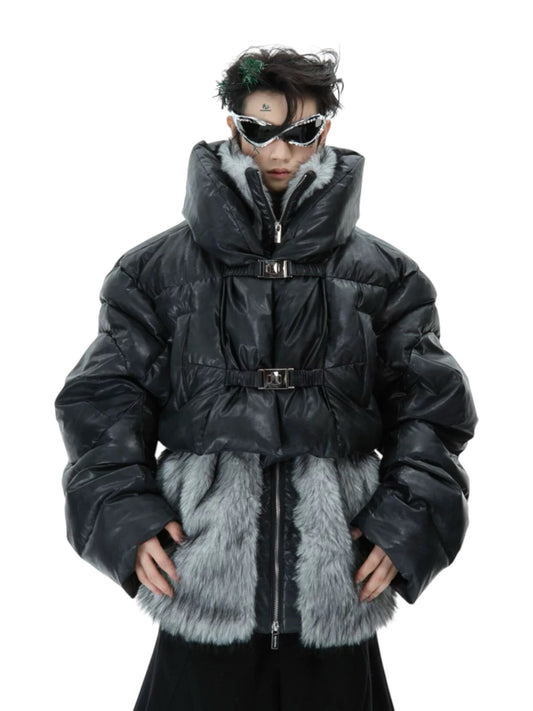 [ARGUE CULTURE] Deconstructed Two-Piece Fur Padded Jacket 2 colour ways